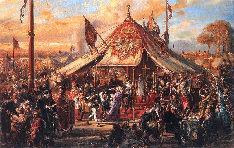 The Republic at Zenith of Power. Golden Liberty. Election A.D. 1573., Jan Matejko